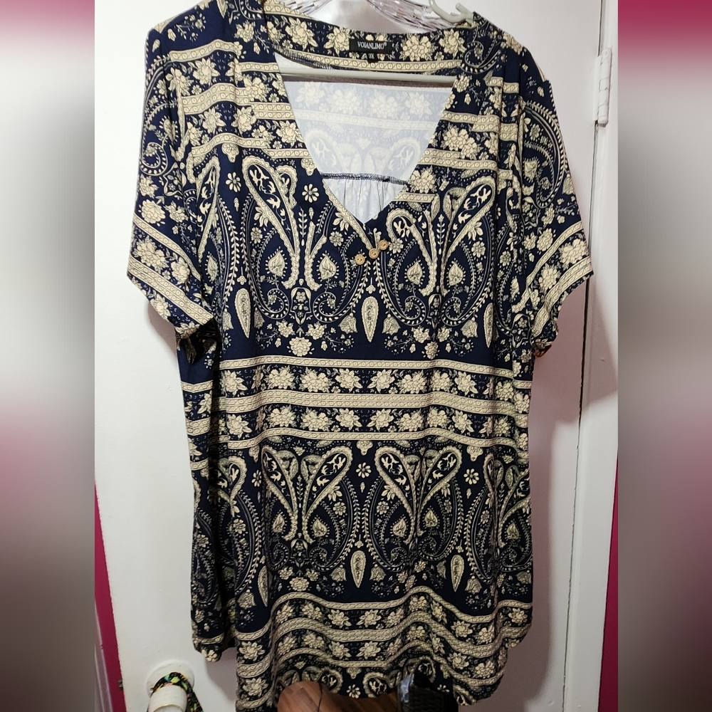 Voianlimo Floral Tunic